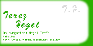 terez hegel business card